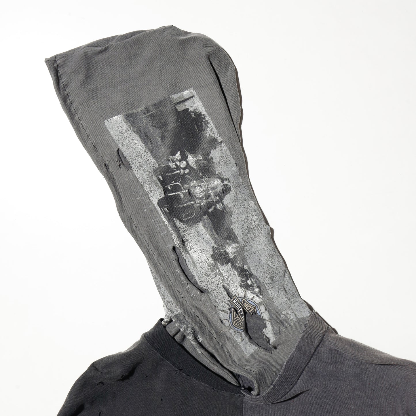 *one-off hooded hybrid cut sew