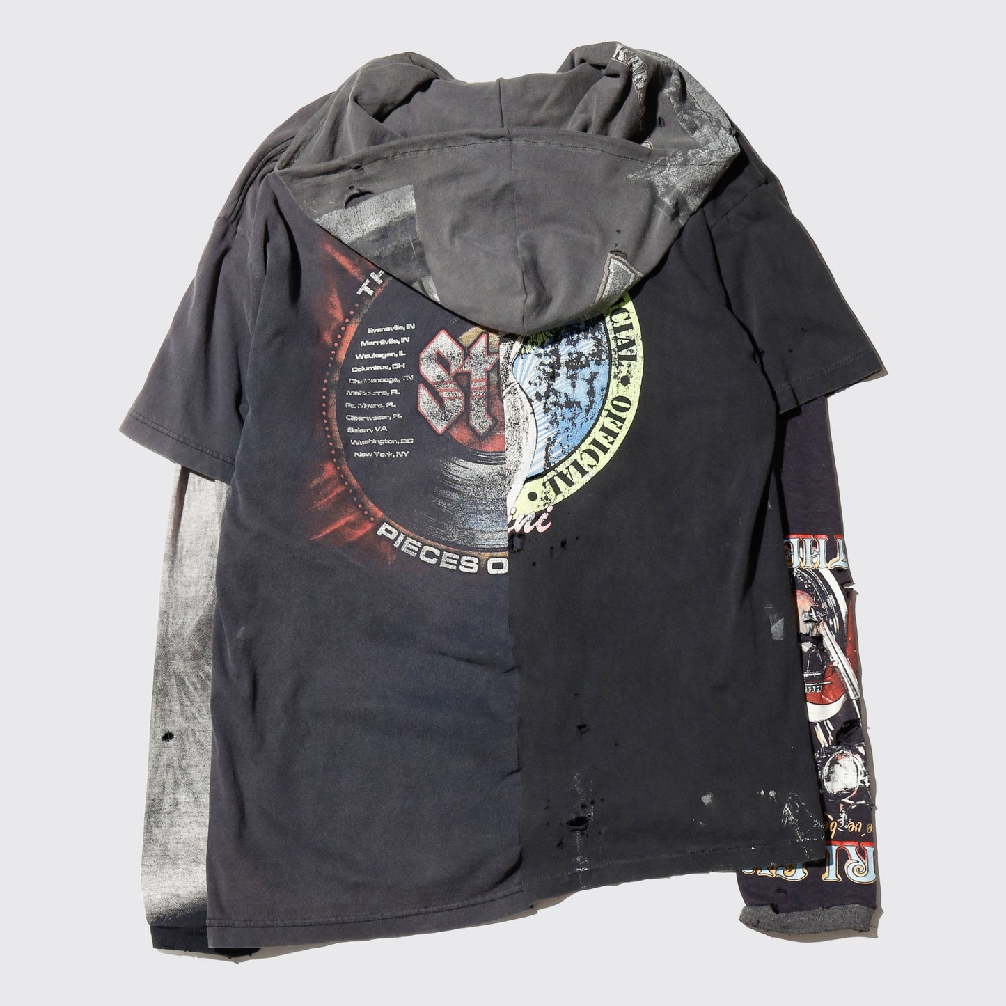 *one-off hooded hybrid cut sew