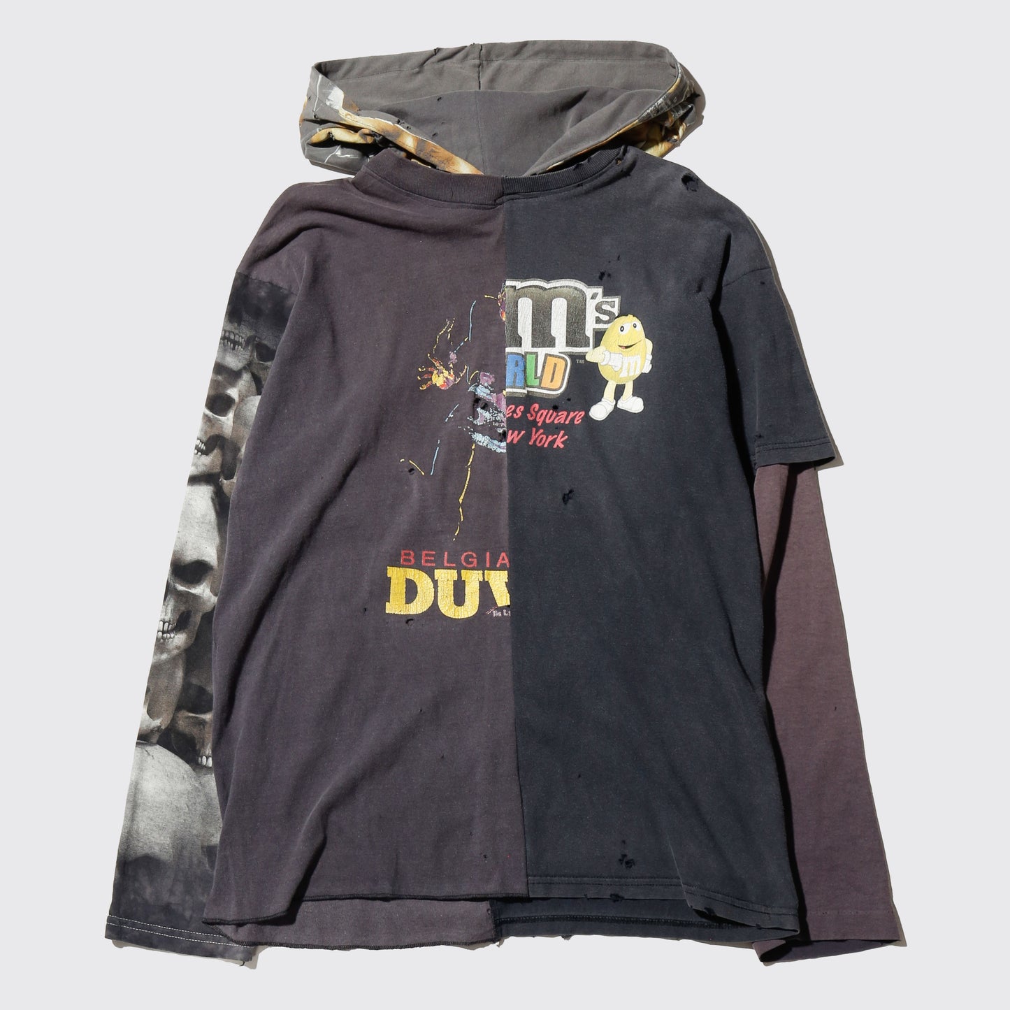 *one-off hooded hybrid cut sew