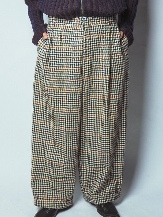 vintage houndstooth wide slacks