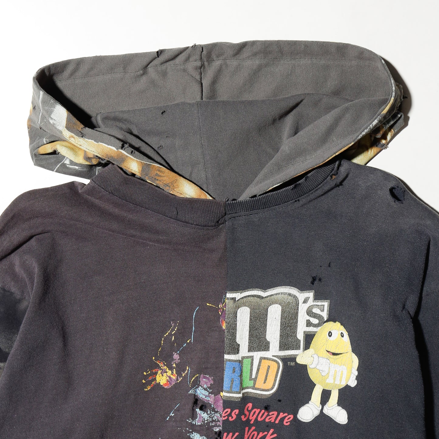 *one-off hooded hybrid cut sew