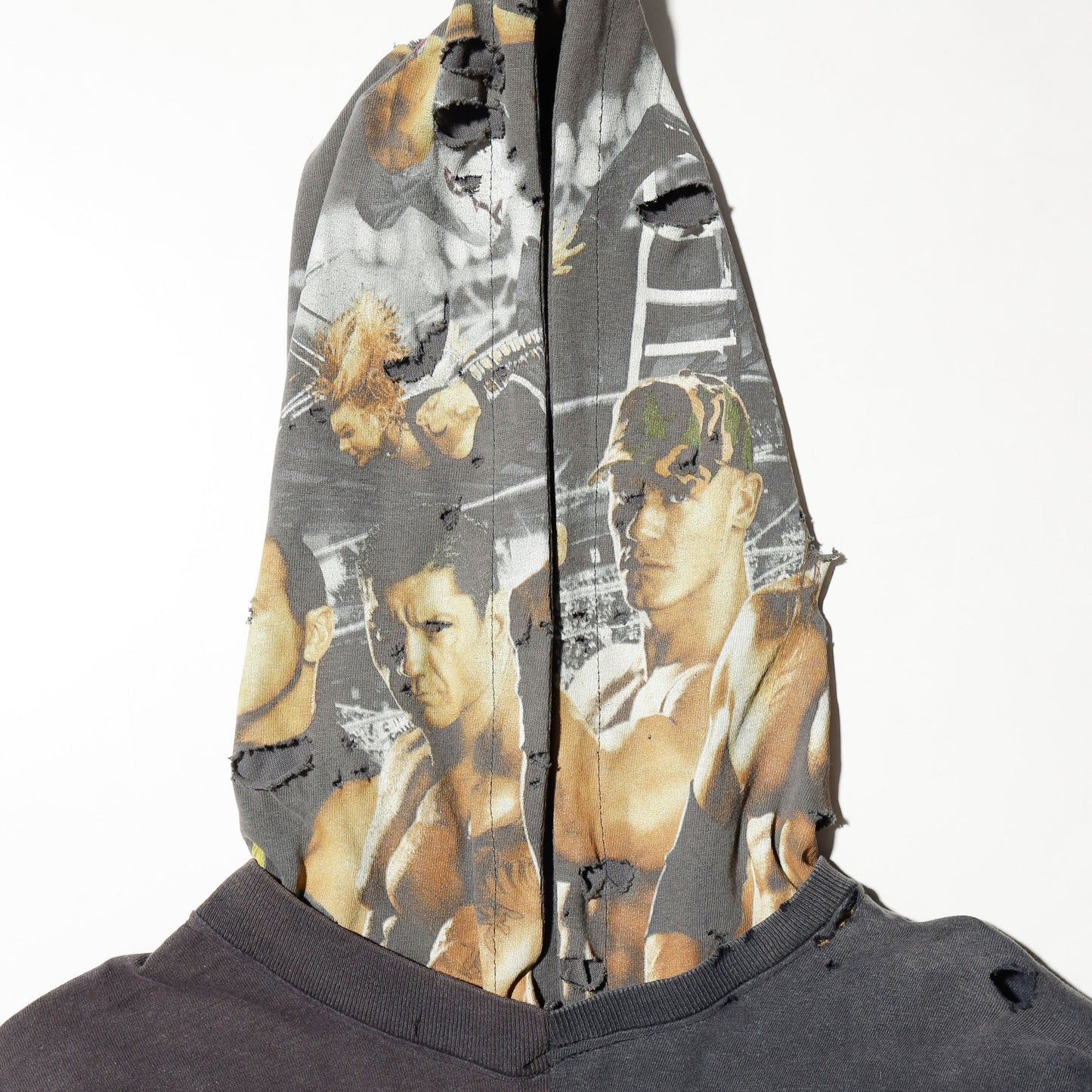 *one-off hooded hybrid cut sew