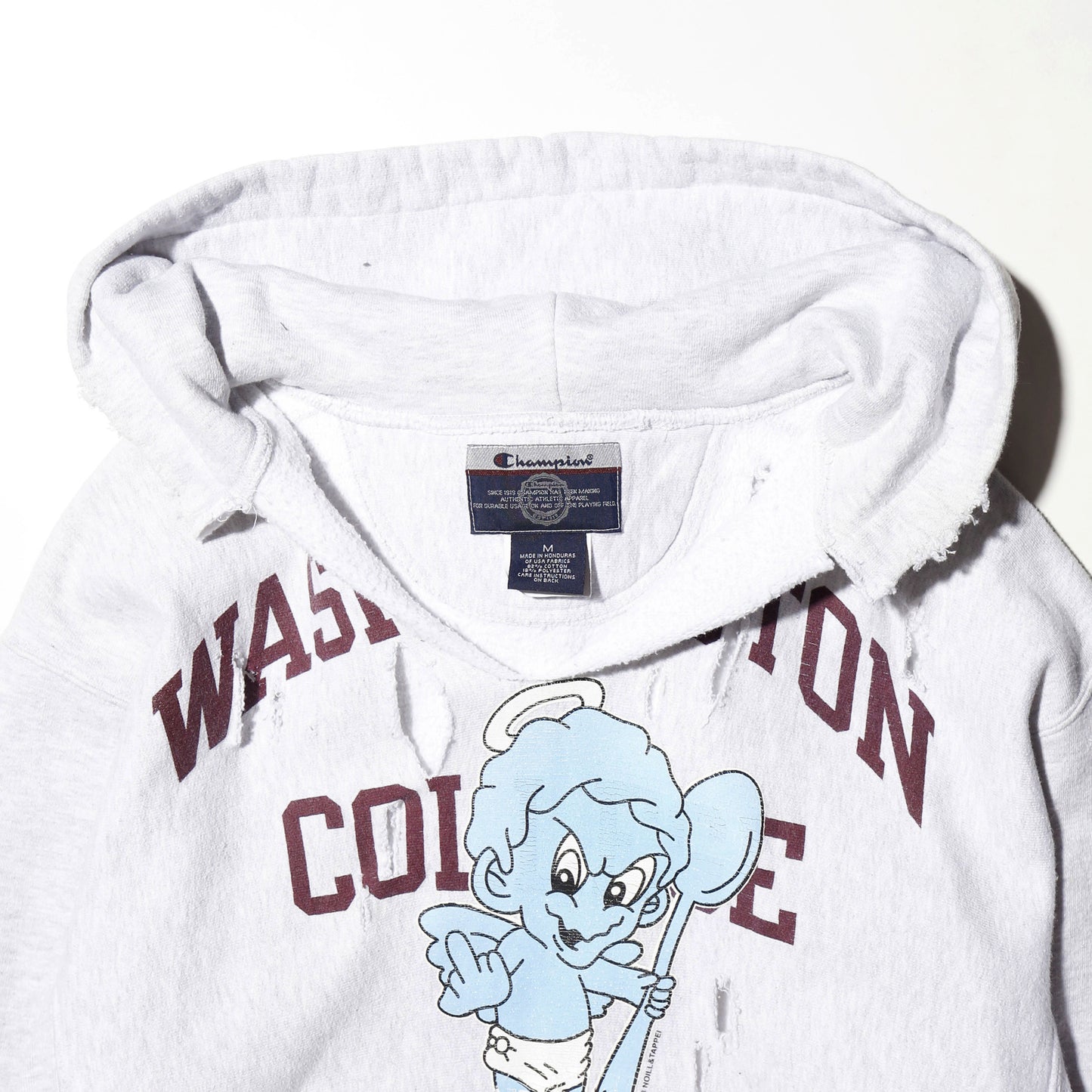 2023©︎tappei×NOILL *one-off broken hoodie