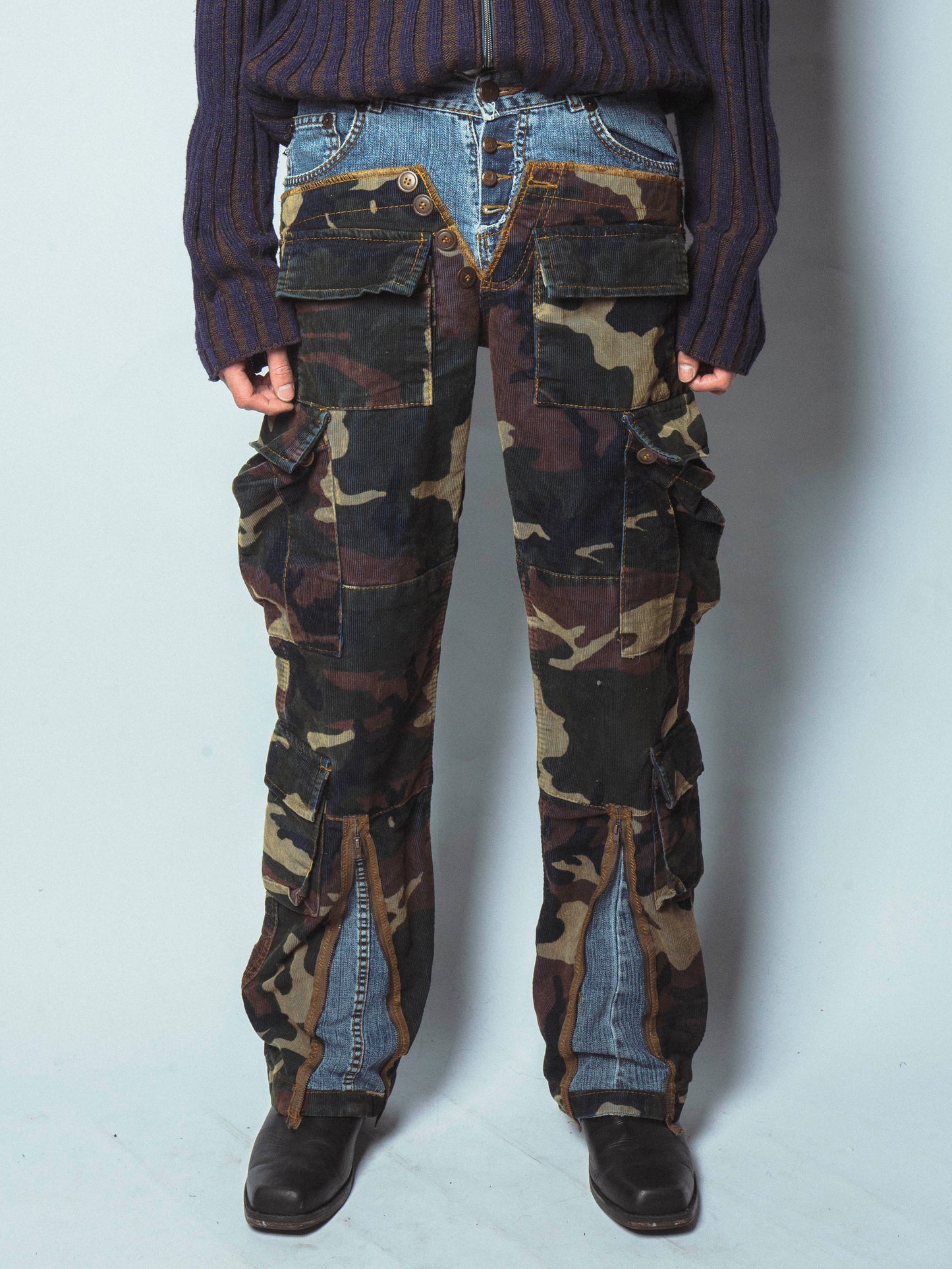 vintage docking camo jeans