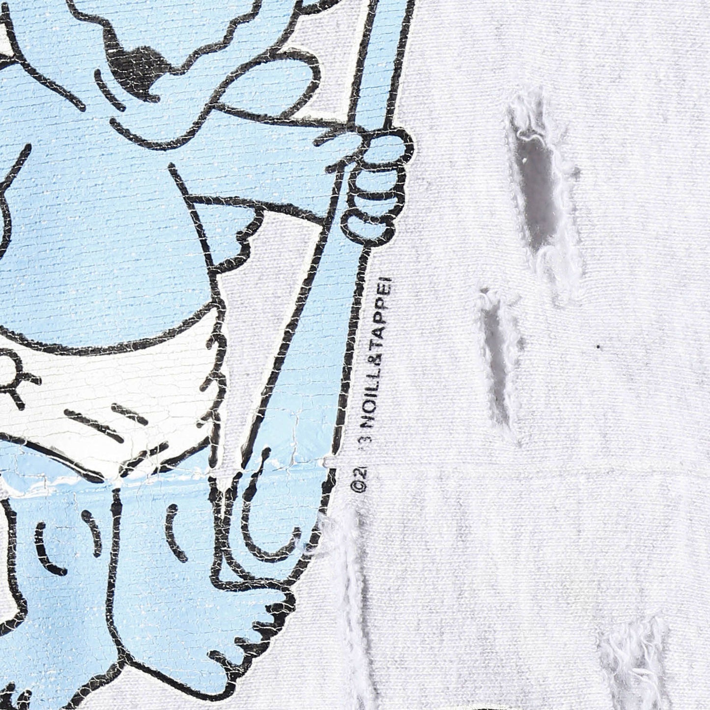 2023©︎tappei×NOILL *one-off broken hoodie