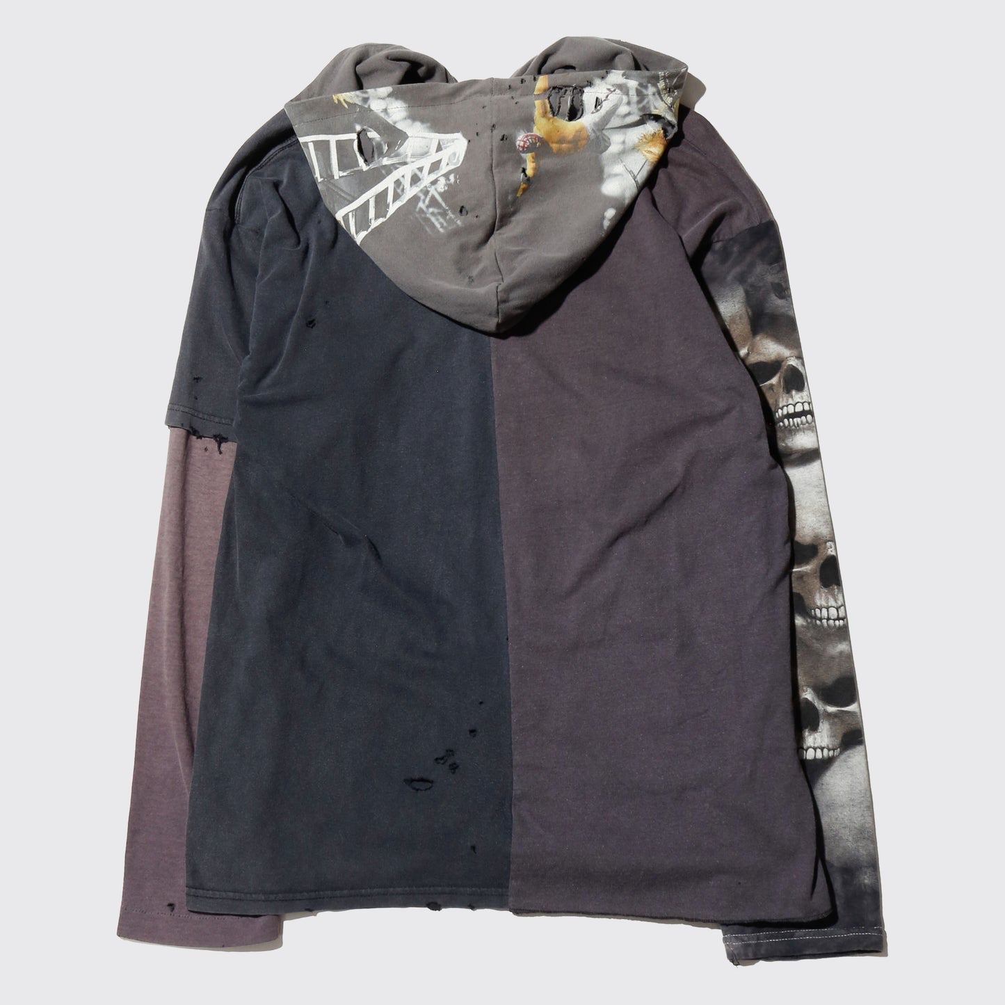 *one-off hooded hybrid cut sew