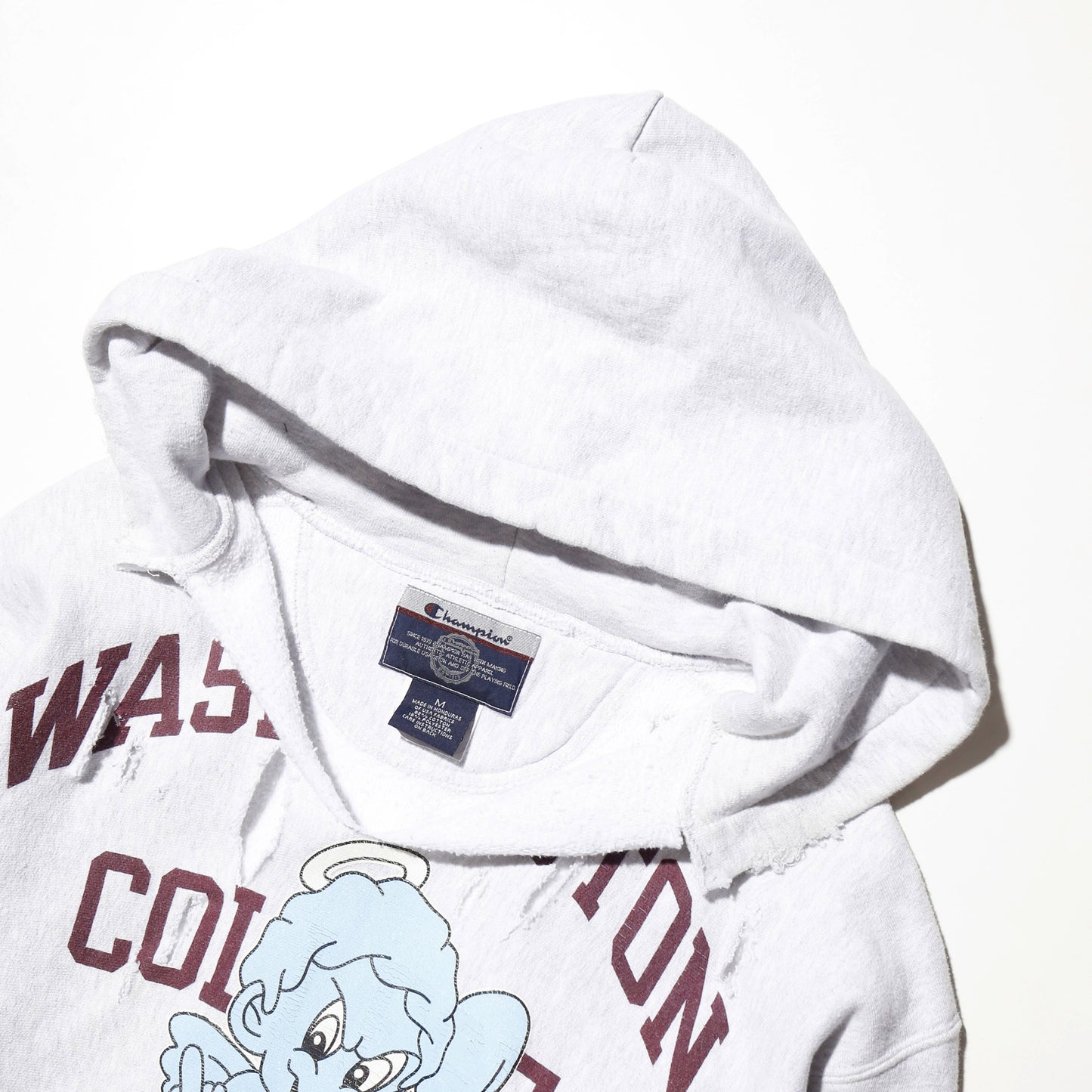 2023©︎tappei×NOILL *one-off broken hoodie