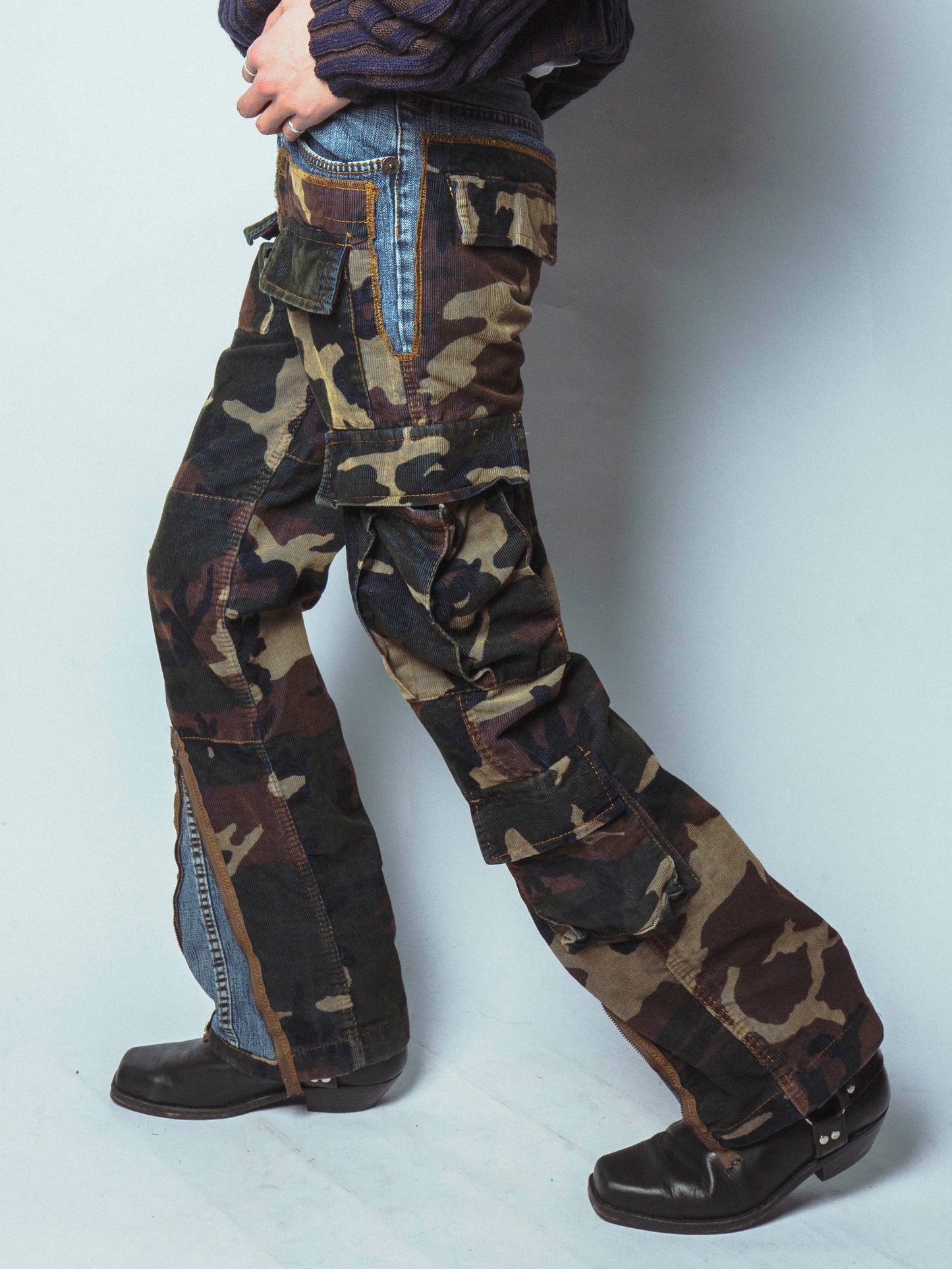 vintage docking camo jeans