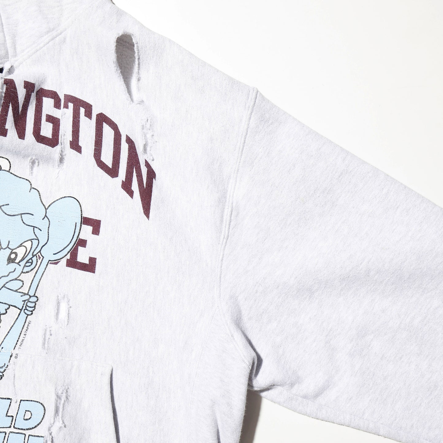 2023©︎tappei×NOILL *one-off broken hoodie