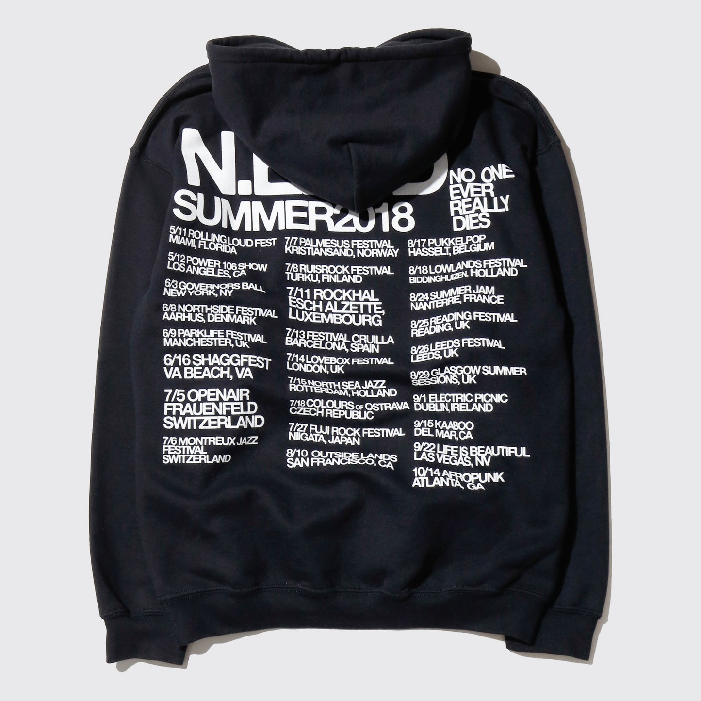 vintage "N.E.R.D" summer 2018 tour hoodie