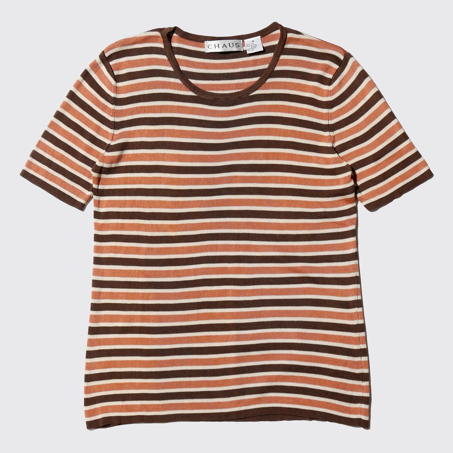 vintage border skinny t-shirt