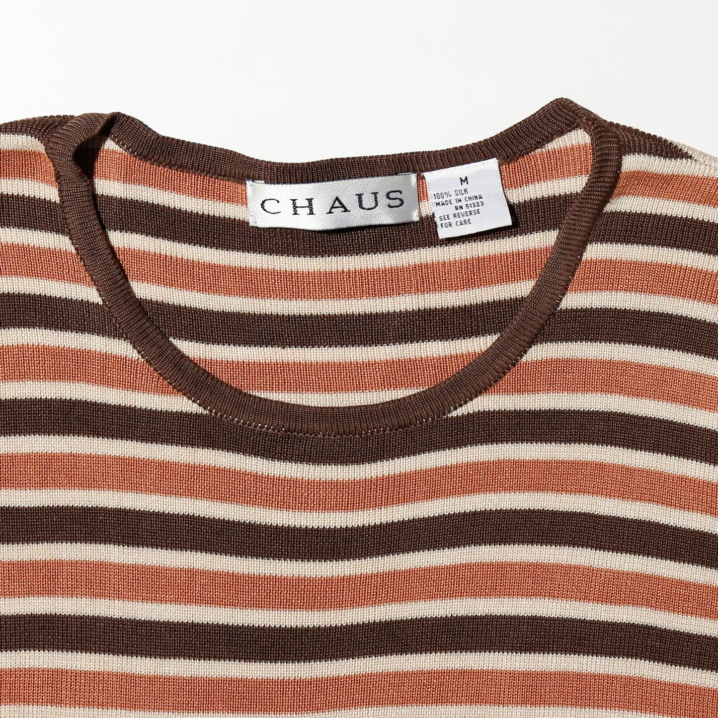 vintage border skinny t-shirt
