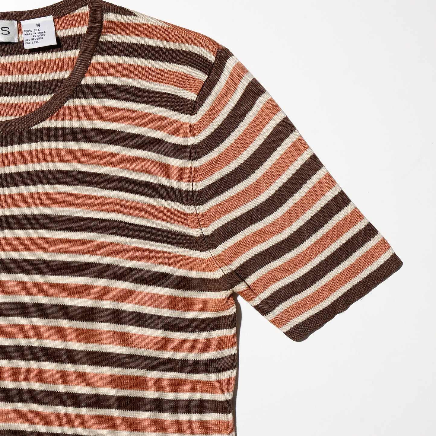 vintage border skinny t-shirt