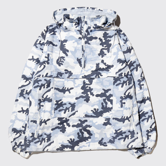 vintage camouflage anorack , detachable hoodie