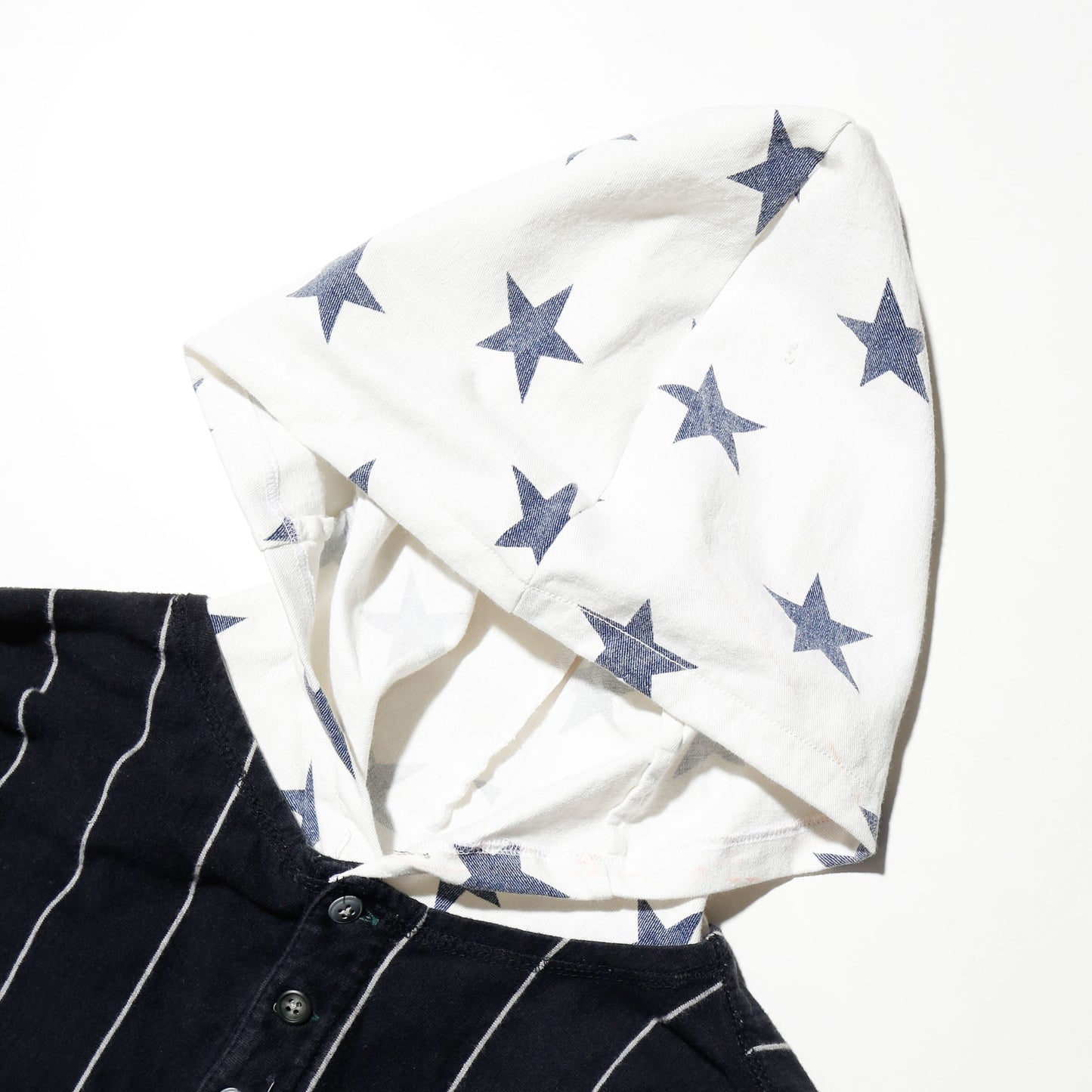 *one-off hybrid stripe hoodie
