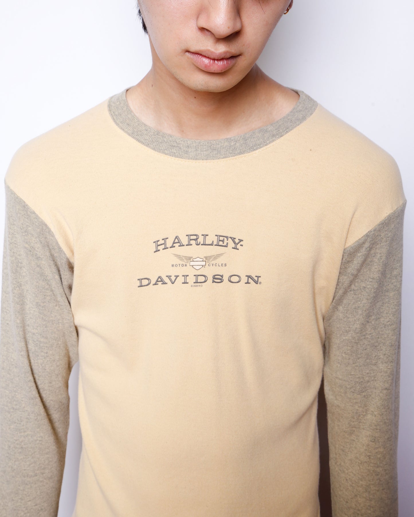 vintage harley davidson baseball l/s t-shirt