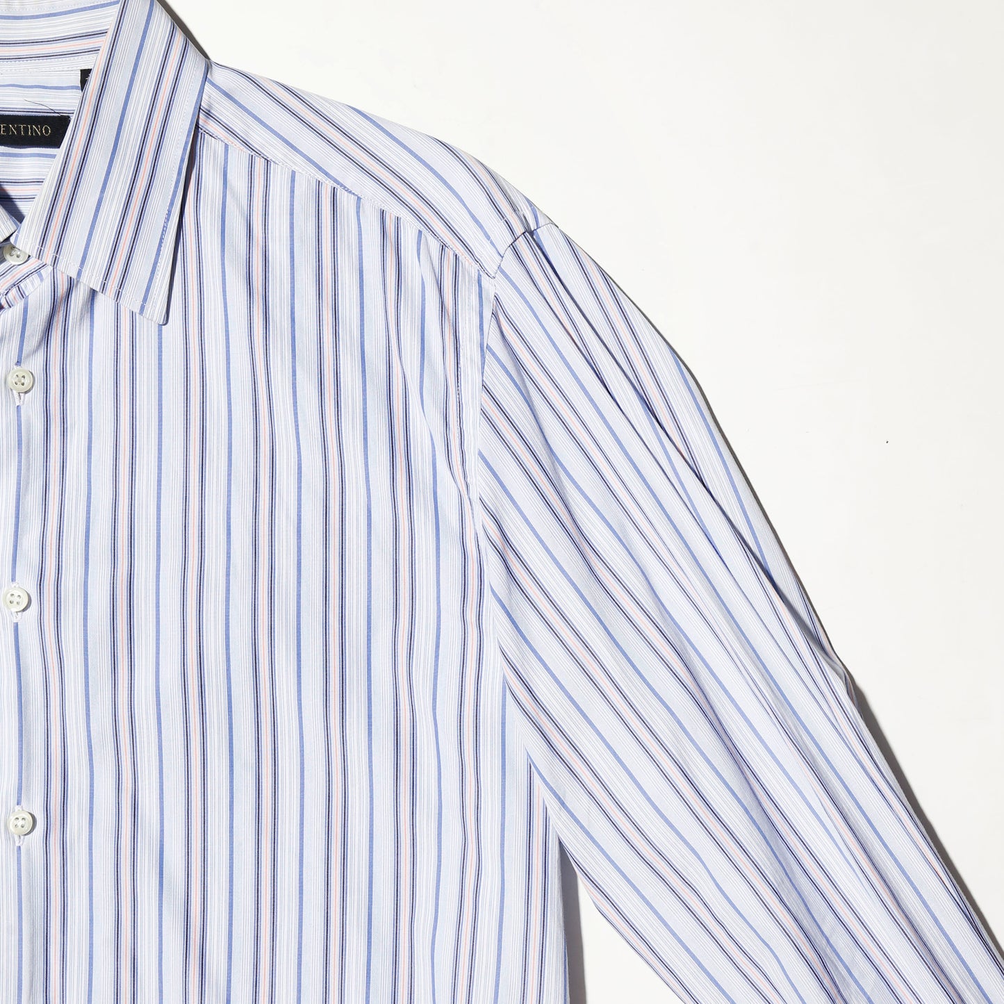 vintage 80-90's valentino pastel stripe shirt