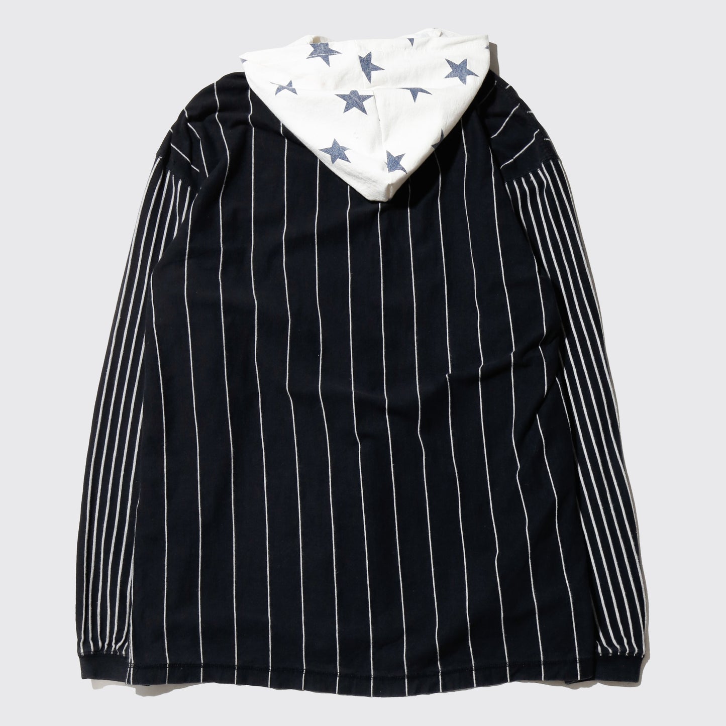 *one-off hybrid stripe hoodie