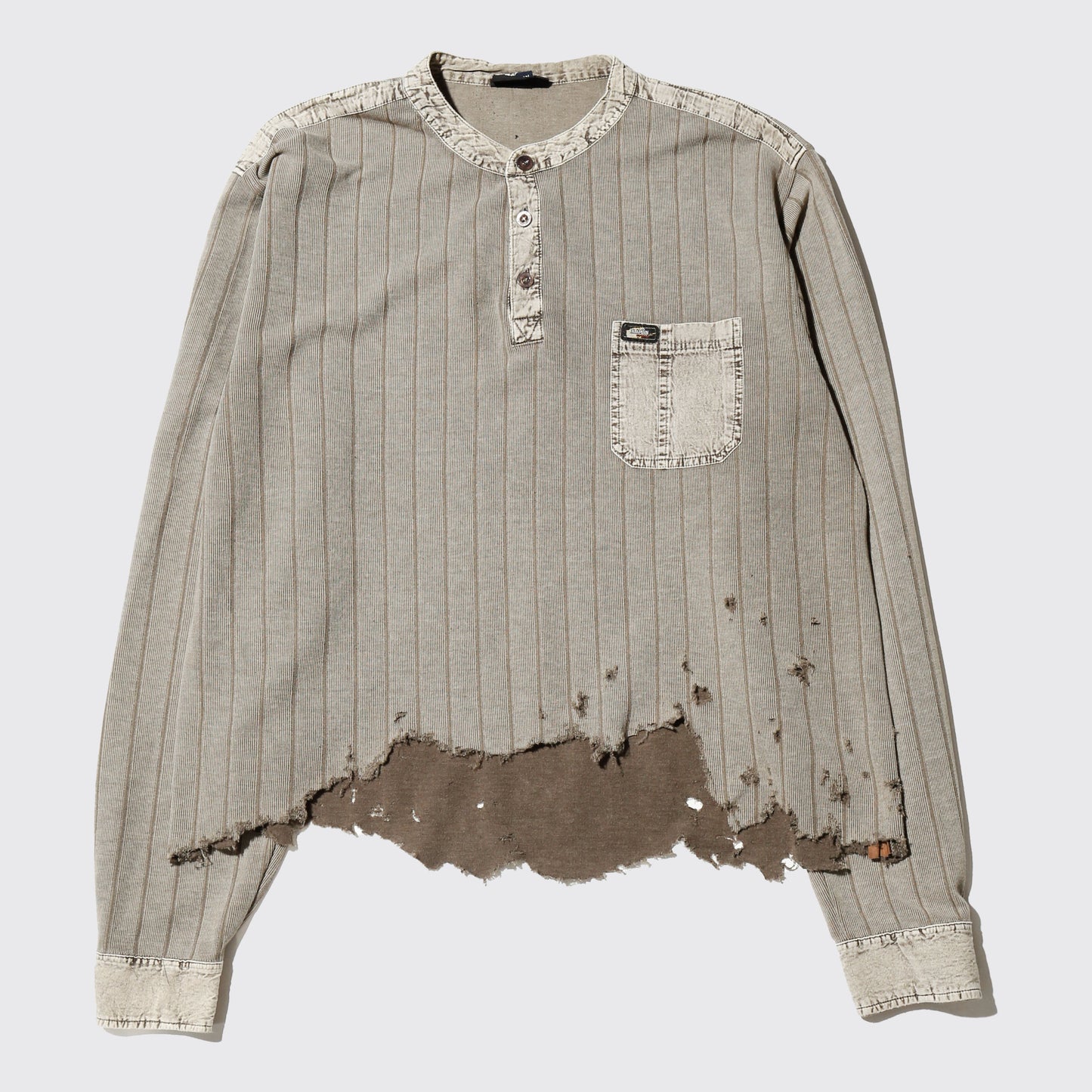 *one-off broken henry neck cut sew