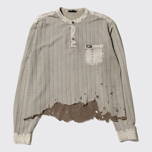 *one-off broken henry neck cut sew