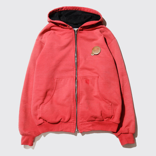vintage carhartt faded active hoodie , with copper badge