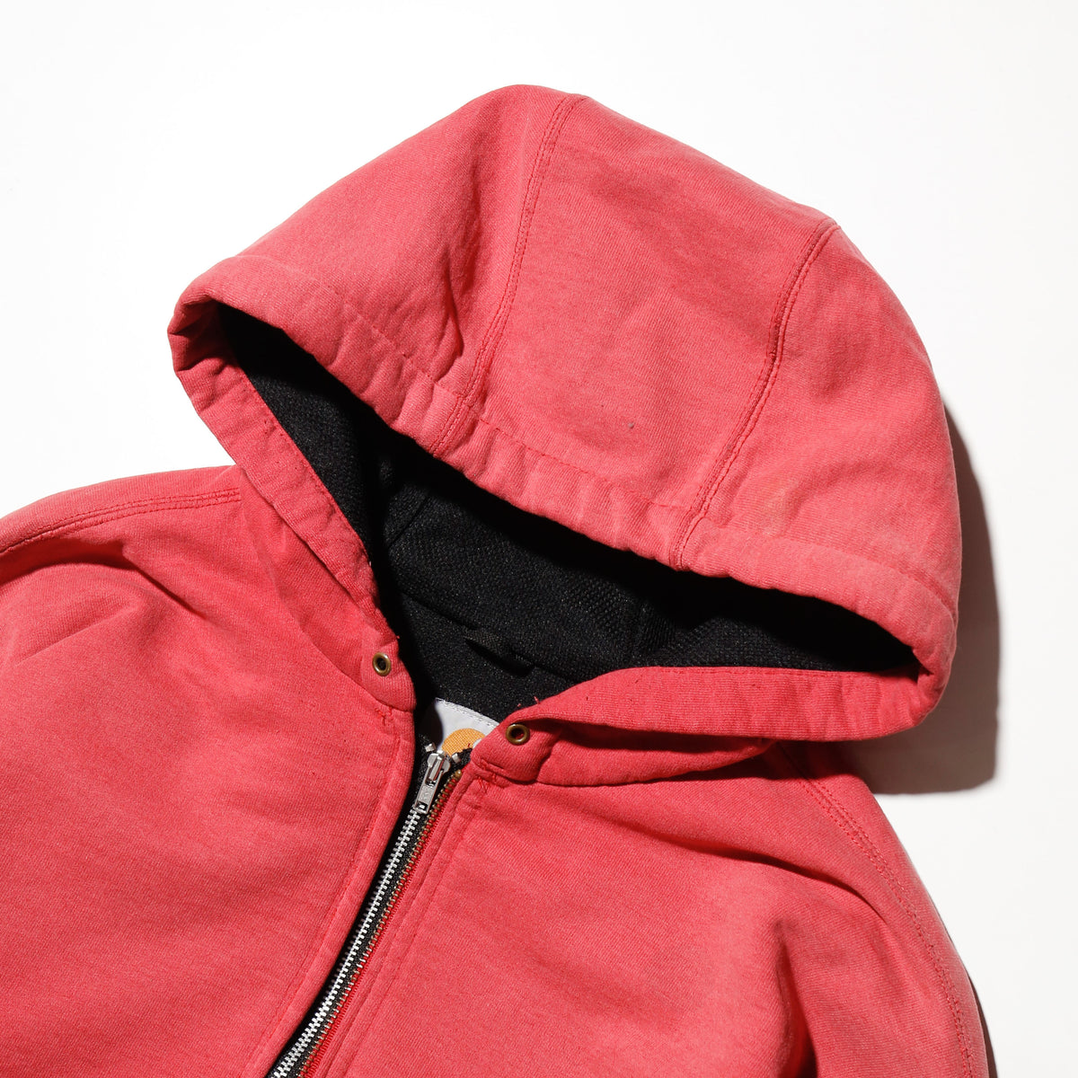 vintage carhartt faded active hoodie , with copper badge