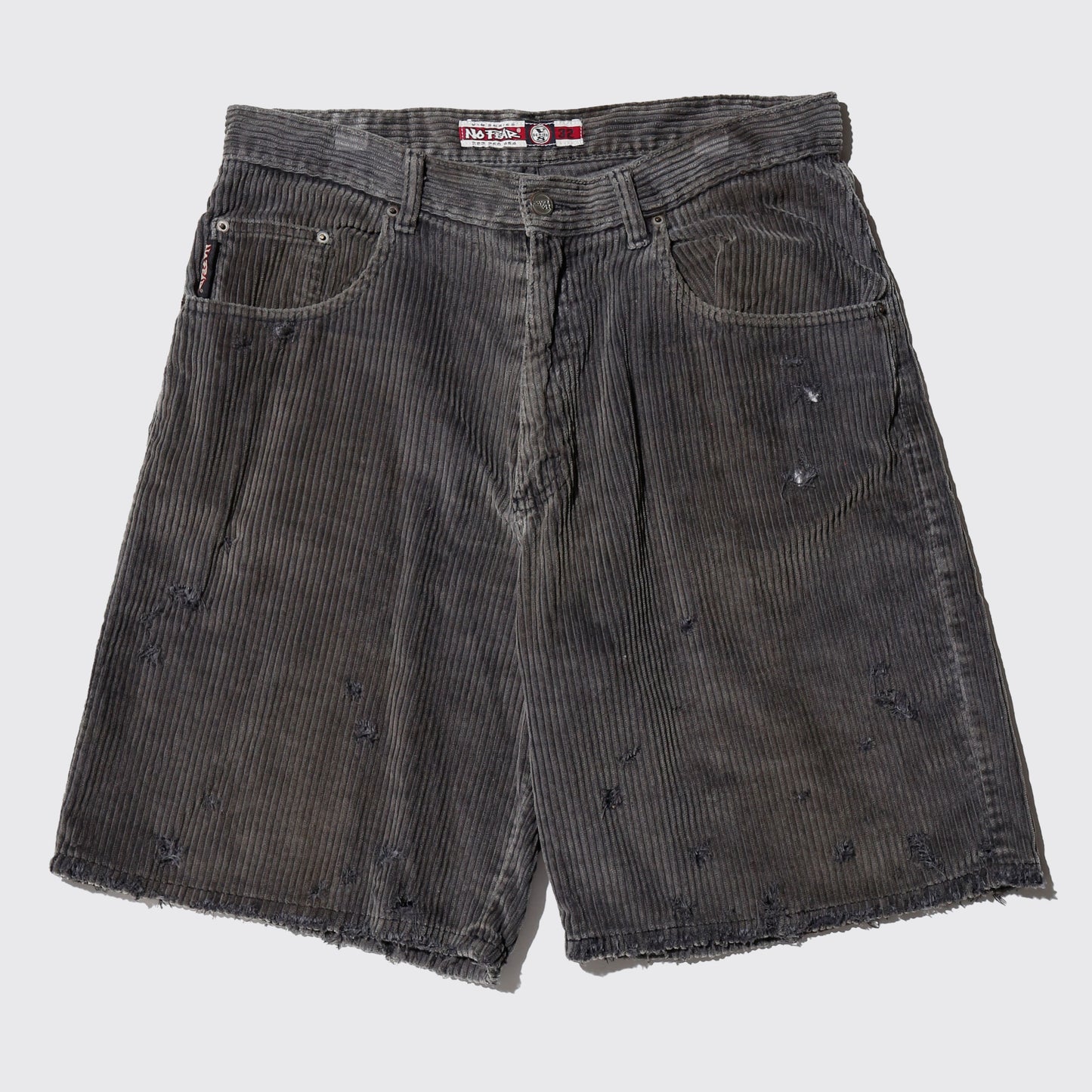 vintage 90's nofear corduroy broken shorts