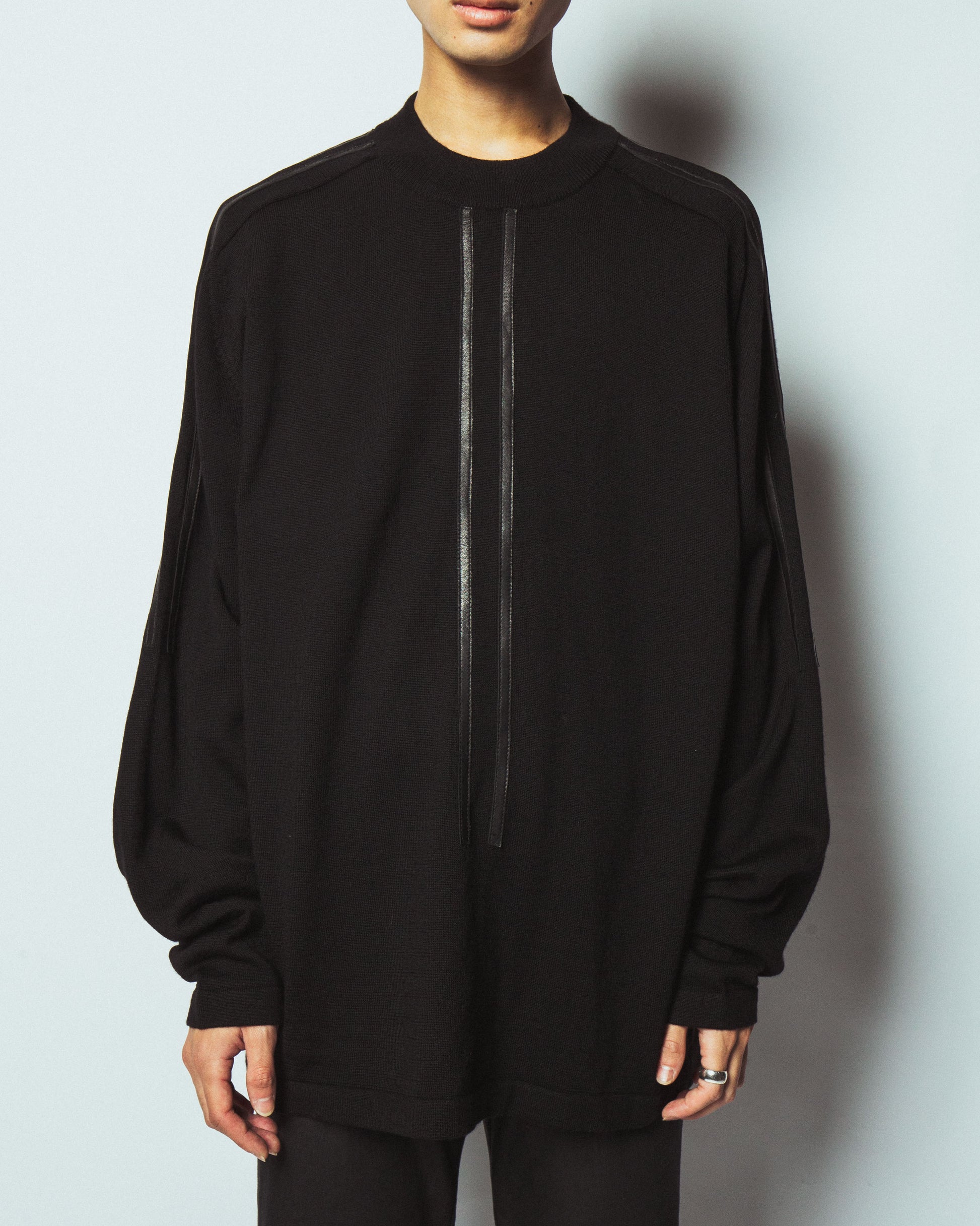 希少vintage leather line cardigan sullen