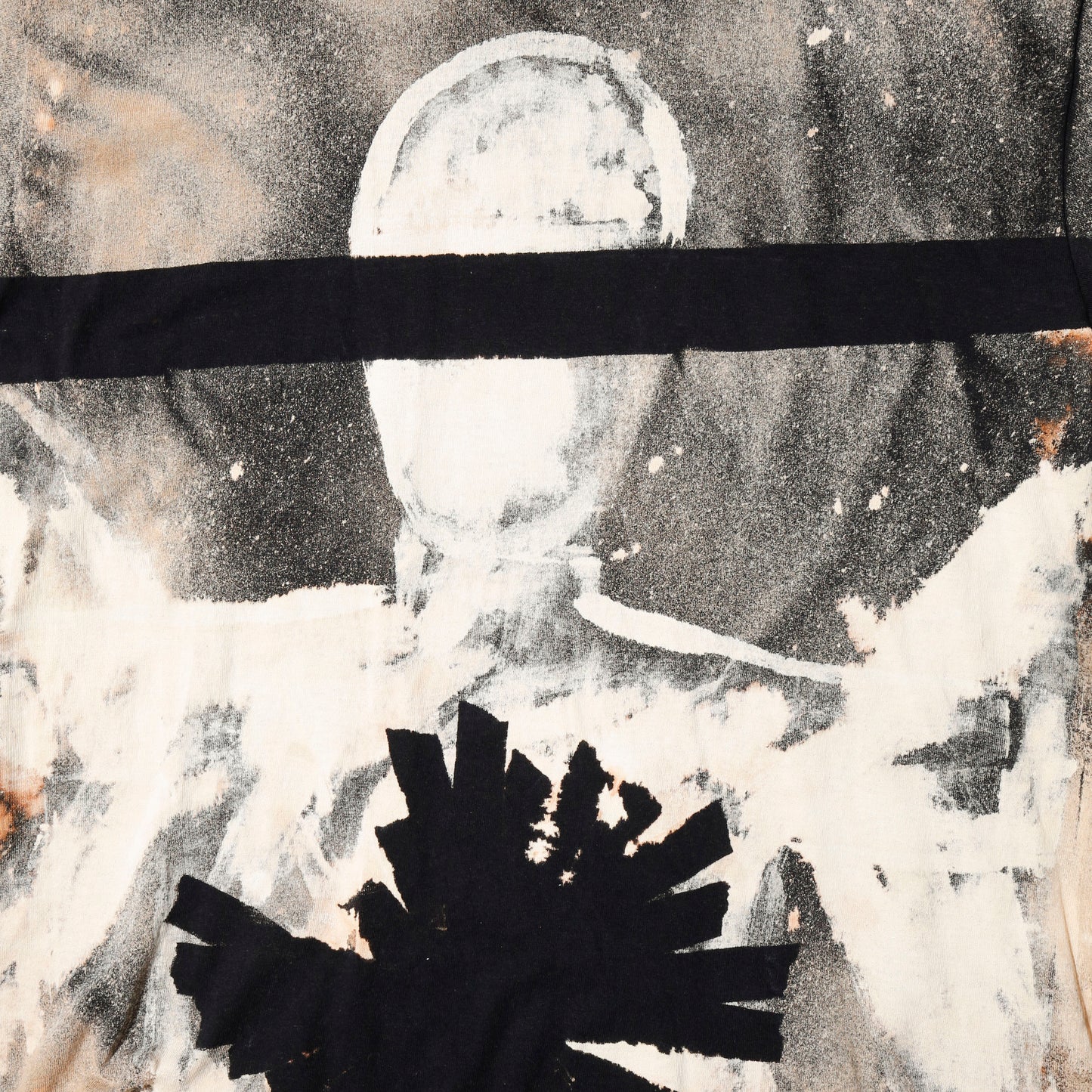 vintage distressed human t-shirt, *cut off