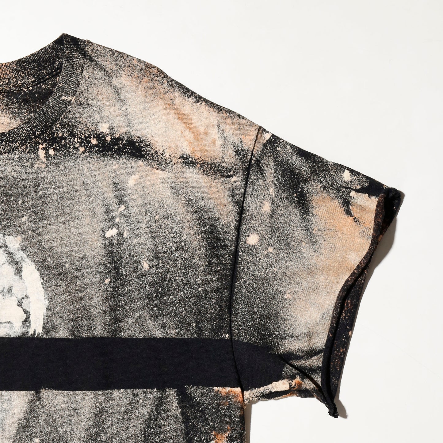 vintage distressed human t-shirt, *cut off