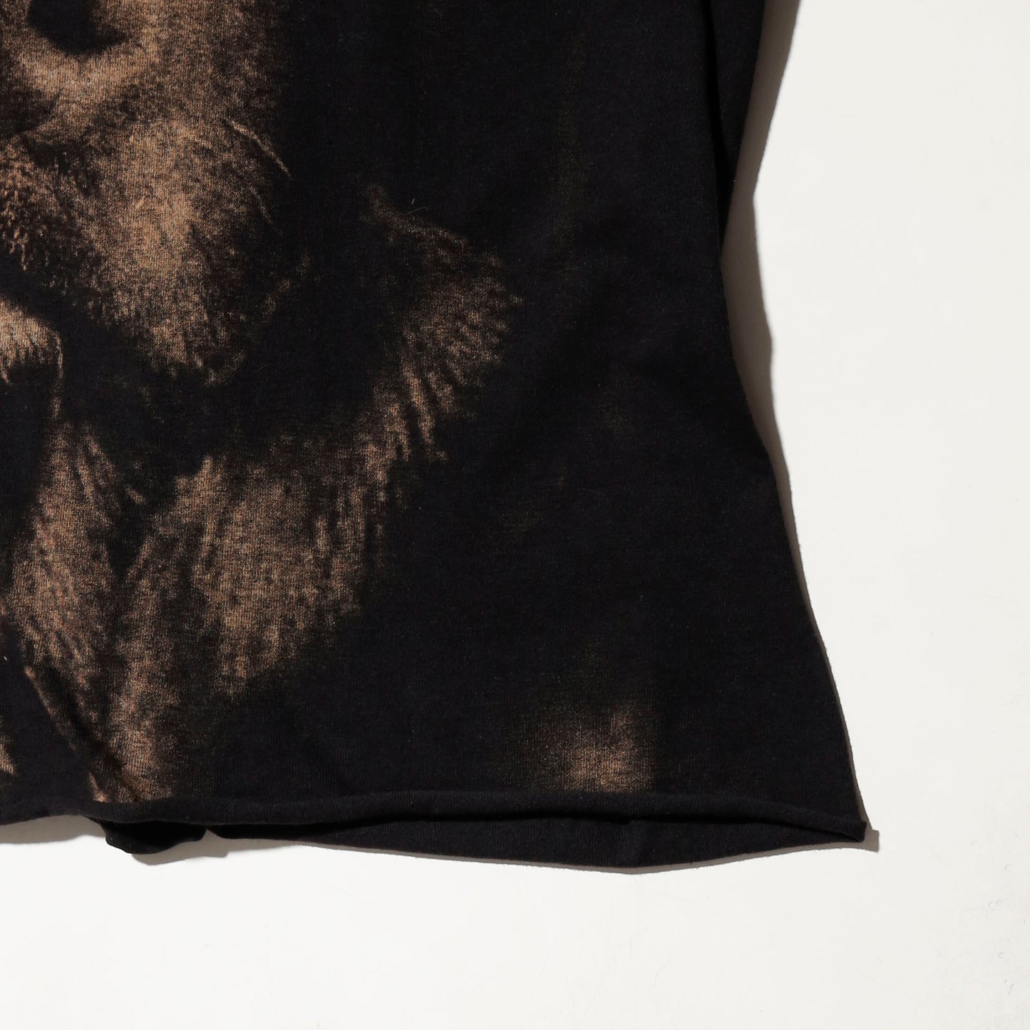 vintage chocolate labrador all over print t-shirt, *cut off