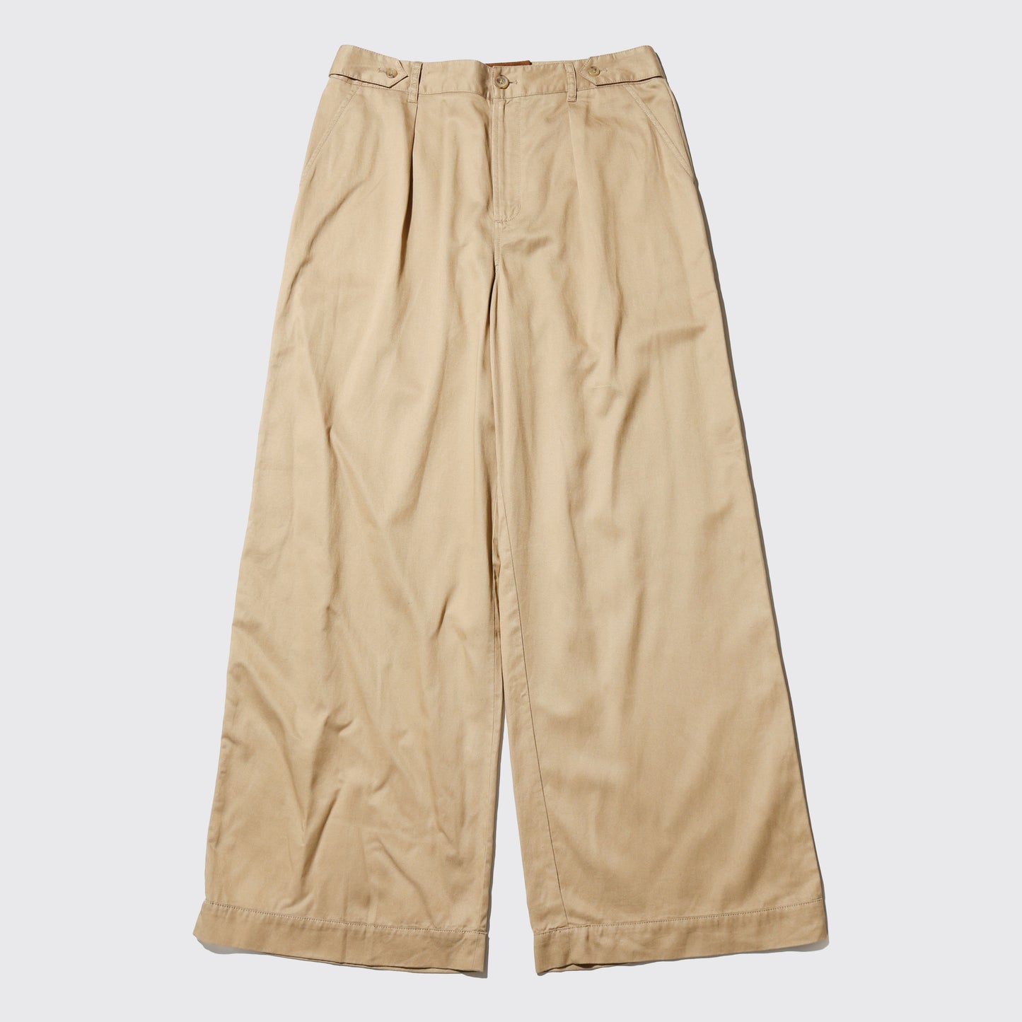 vintage tucked chino wide slacks