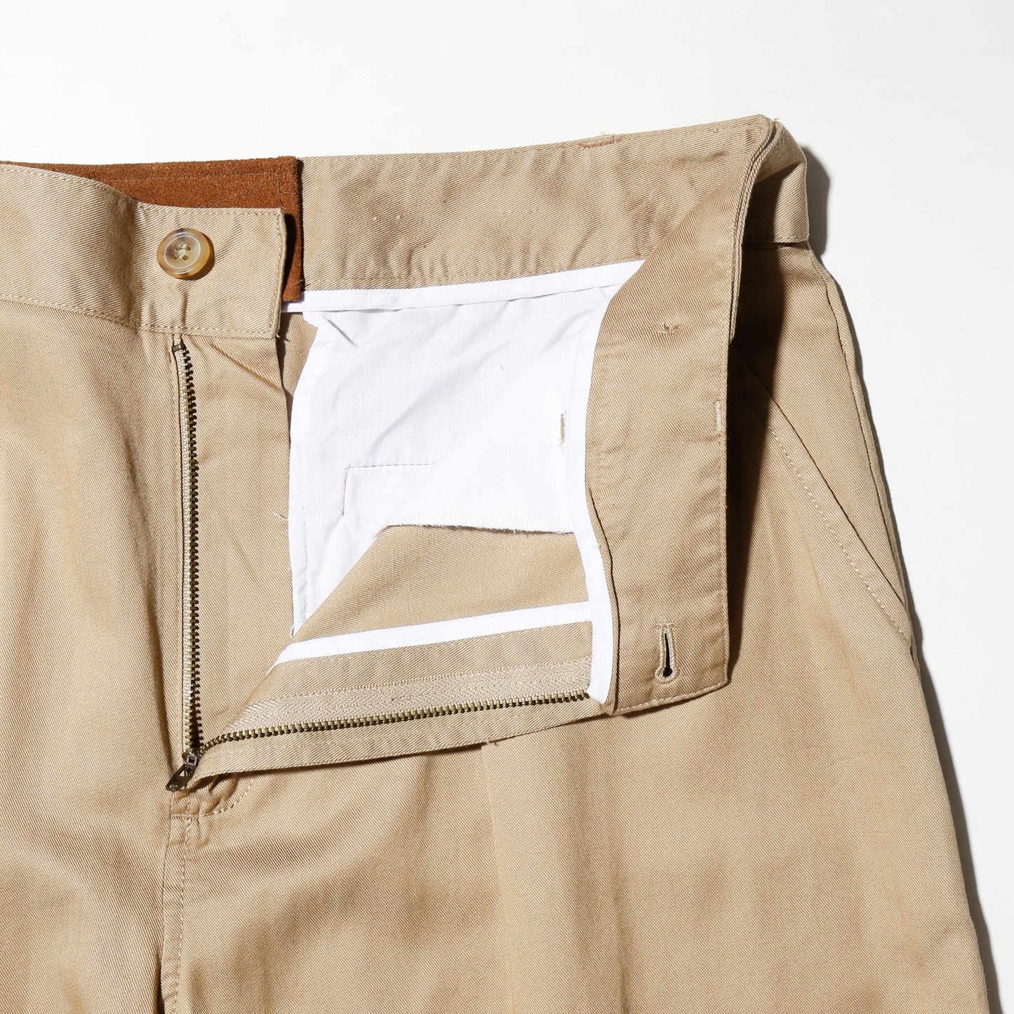 vintage tucked chino wide slacks