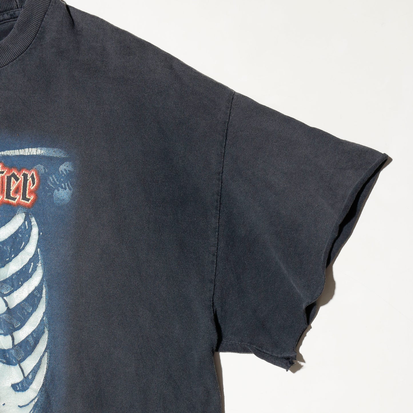 vintage 00's Jägermeister glow in the dark broken t-shirt, *phosphorescent print *cut off