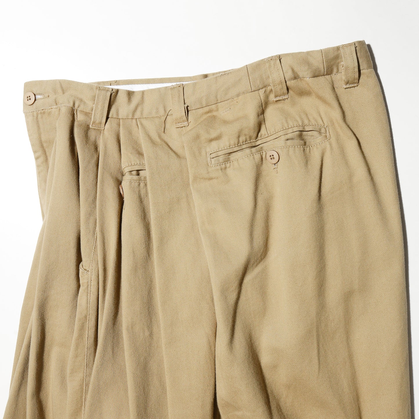 vintage mega leg cotton trousers