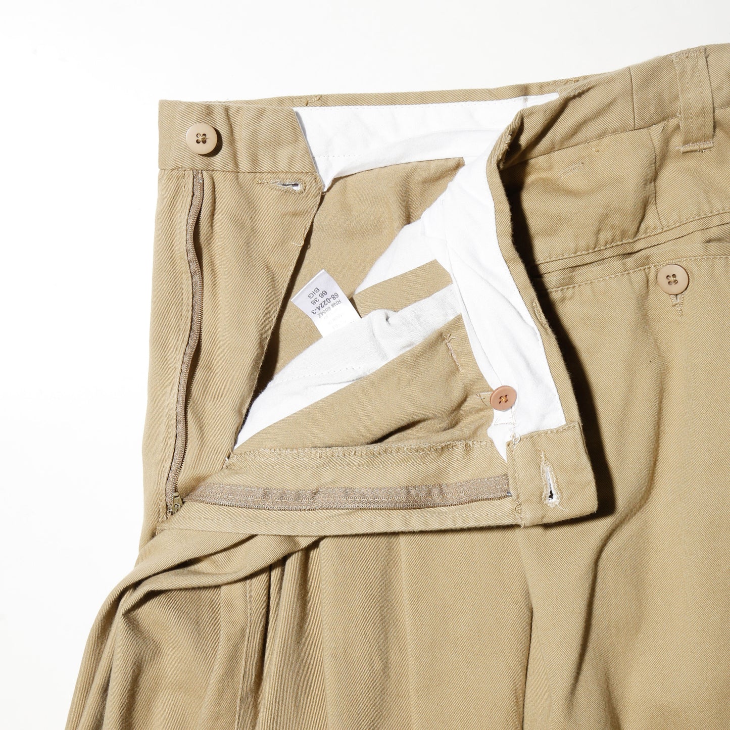 vintage mega leg cotton trousers