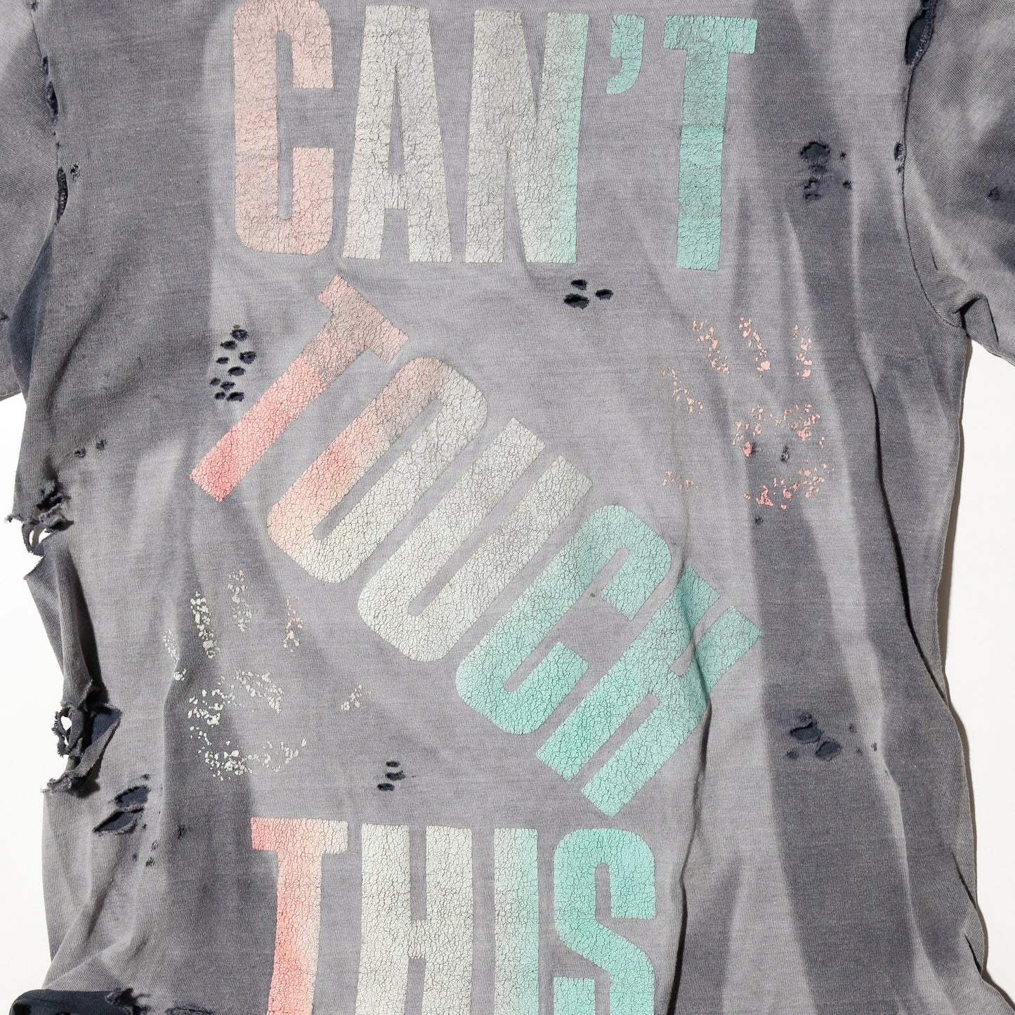 vintage 90's reebok "can't touch this" broken t-shirt