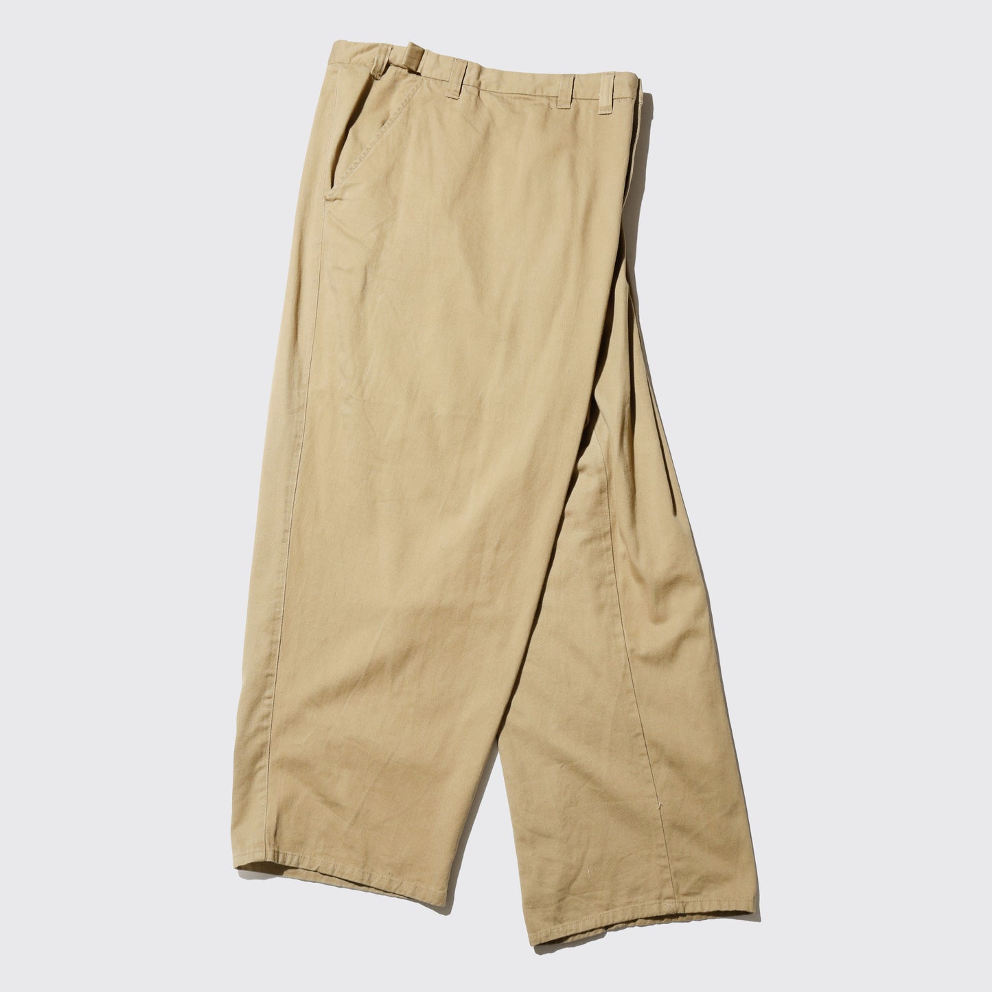 vintage mega leg cotton trousers