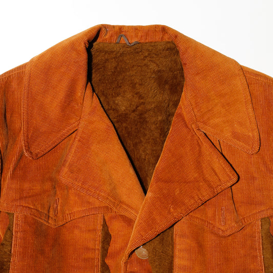 *one-off broken boa suede leather jacket
