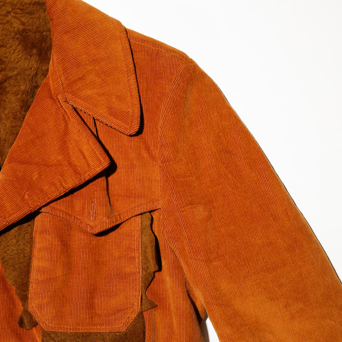 *one-off broken boa suede leather jacket