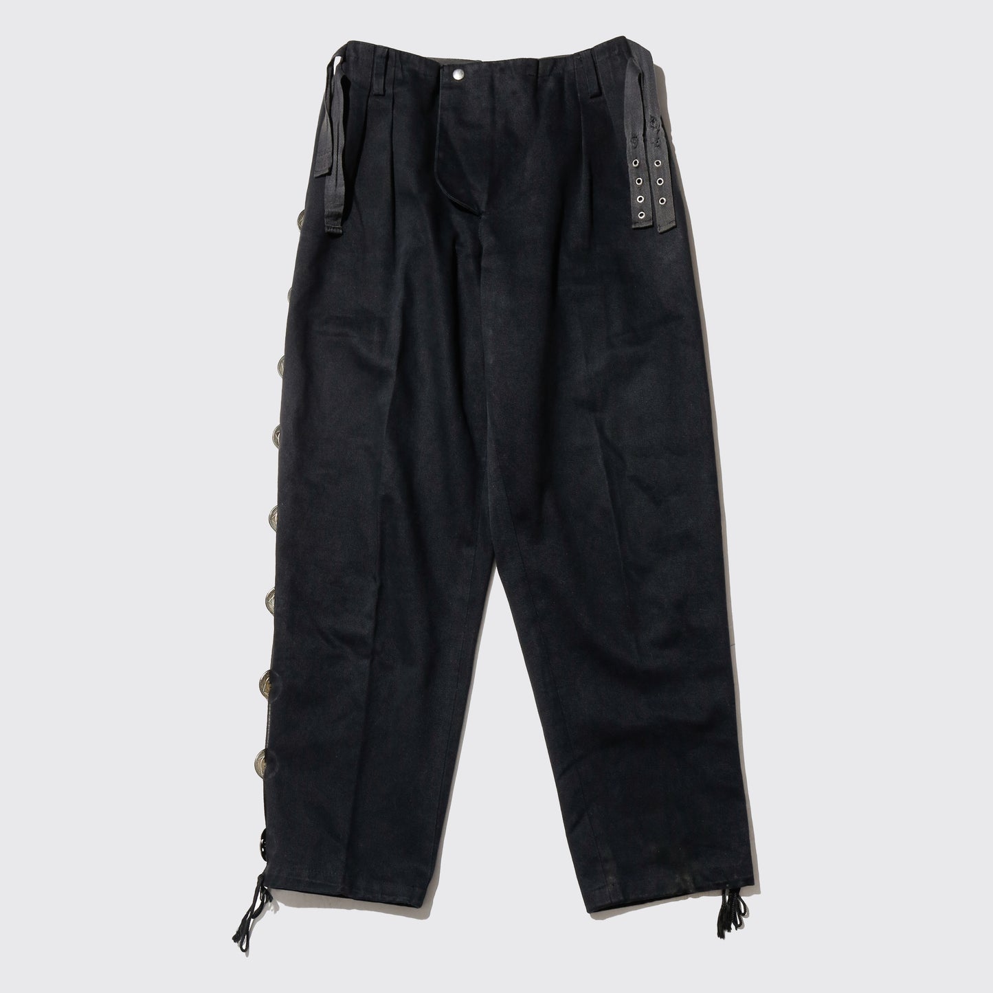 vintage side concho line trousers