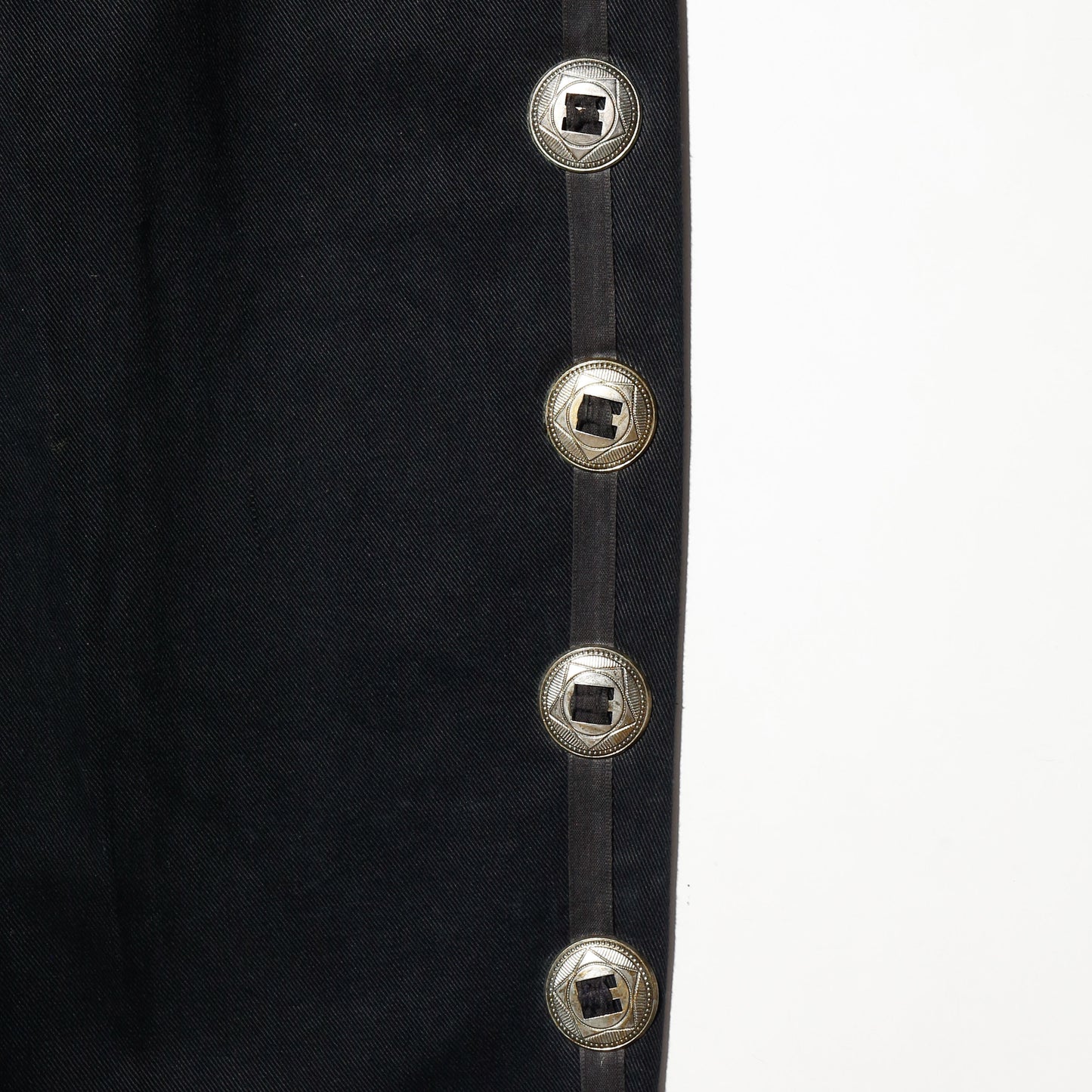 vintage side concho line trousers