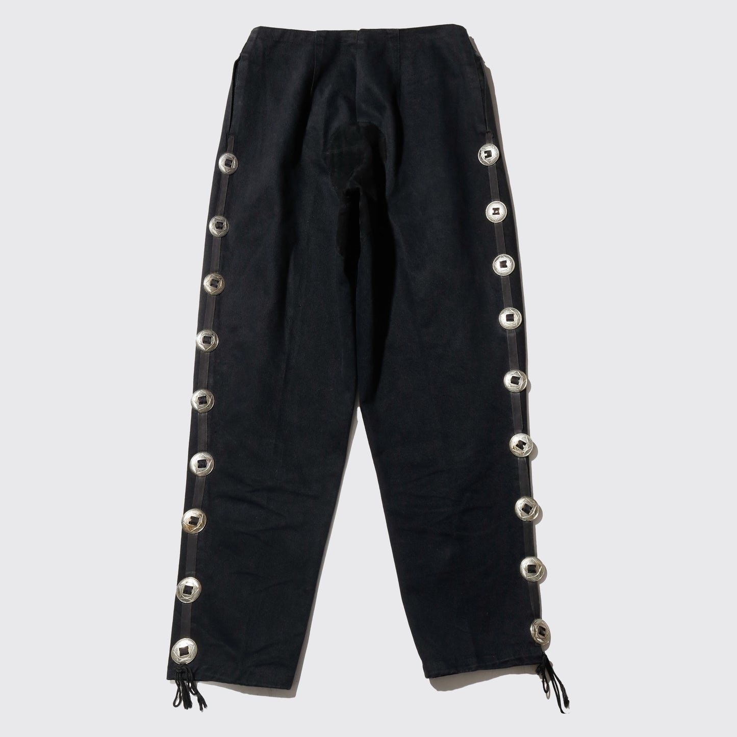 vintage side concho line trousers