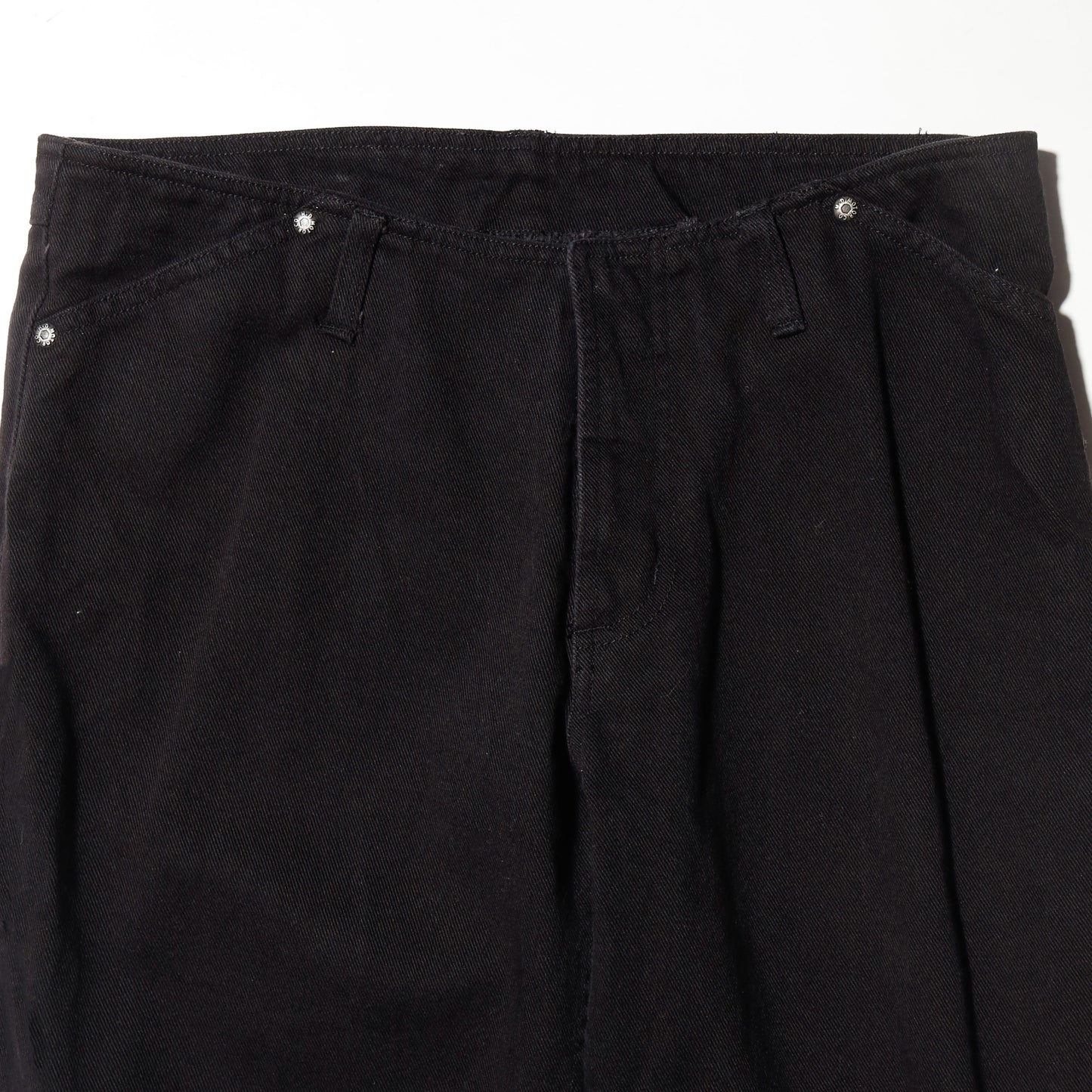 vintage harley-davidson lace up knee flare trousers