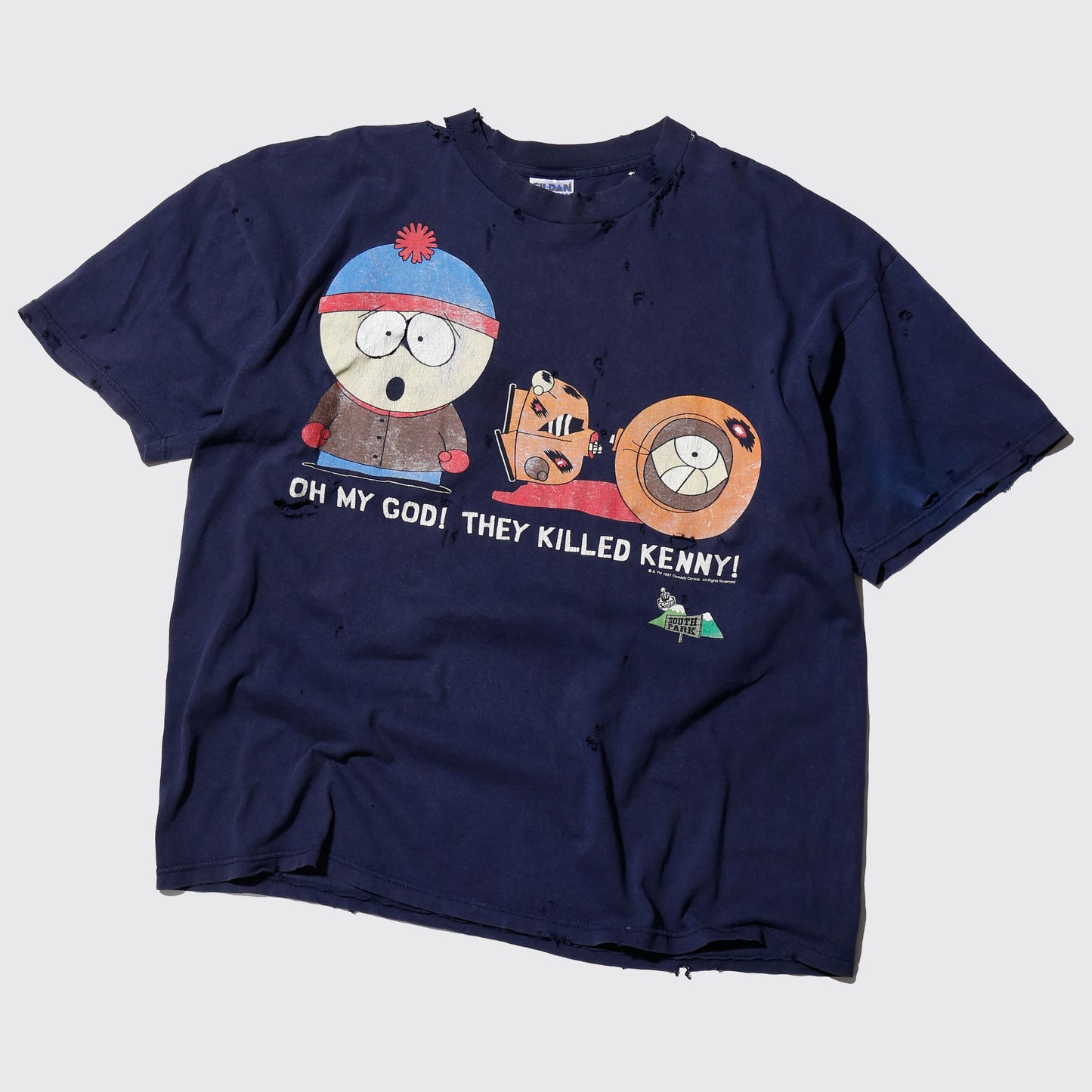 vintage 1997's south park broken t-shirt