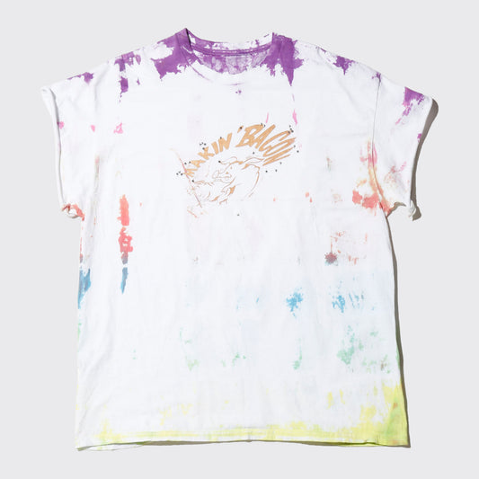 *one-off "the world is yours" hand screen t-shirt
