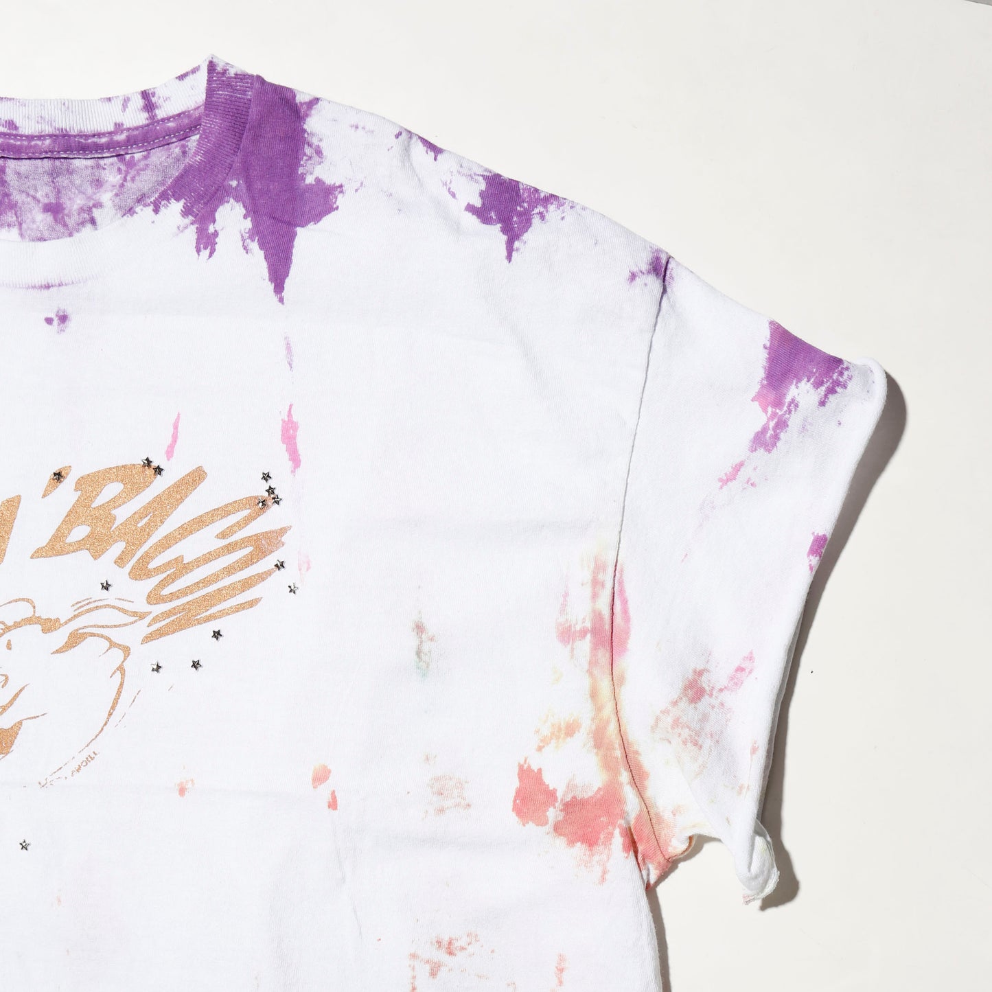 *one-off "the world is yours" hand screen t-shirt
