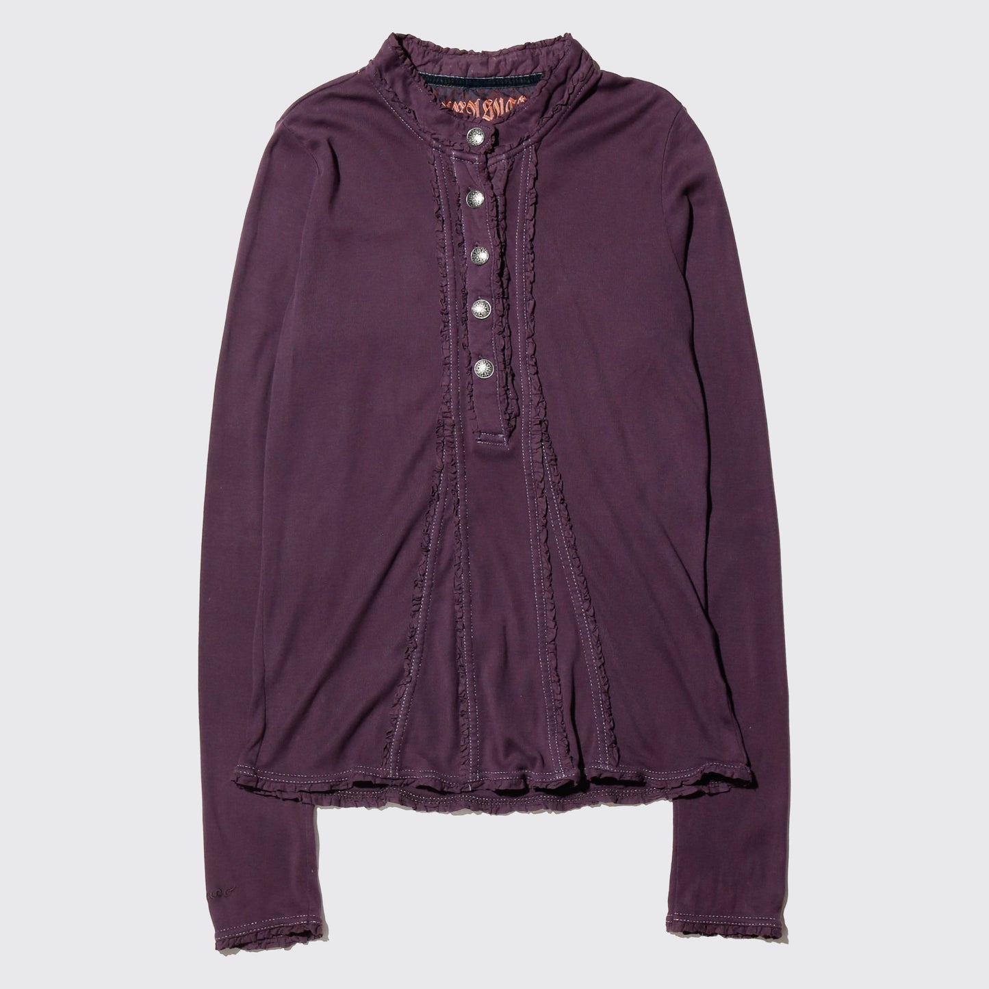 vintage raffle henry neckl l/s cut sew