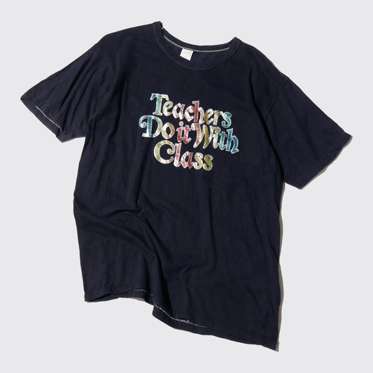 vintage 80's "Teachers Do It With Class" t-shirt