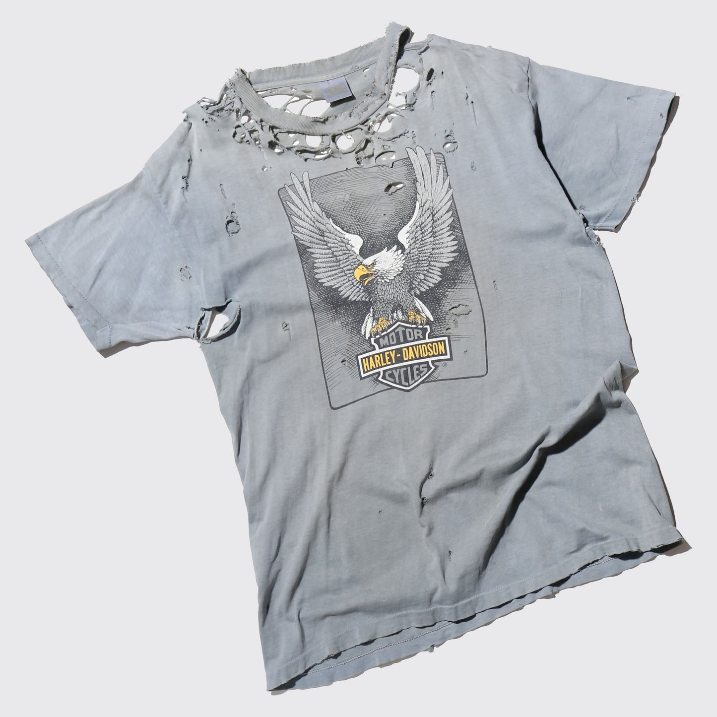 vintage 90's harley-davidson broken t-shirt